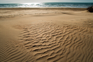 footprints on the sand