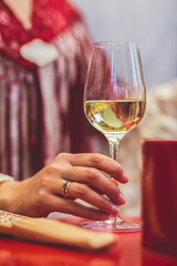 glass of wine