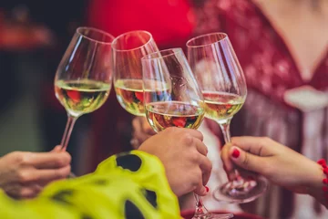 Fotobehang glass of wine © Jaime