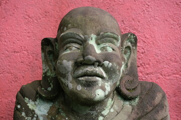 Fototapeta na wymiar Indonesia Bali - Ubud Handmade Balinese Buddha stone statue