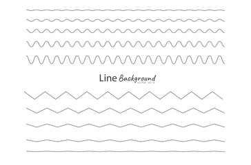 Wave simple seamless wavy line, smooth pattern, Black & white, web design, greeting card, textile, Technology background, Eps 10 vector illustration