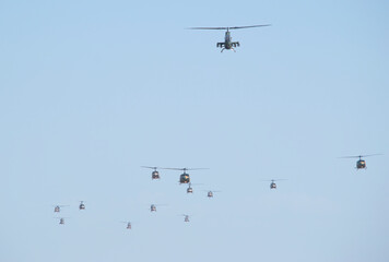 Turkish Army Helicopter Fleet in Action