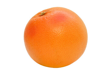  ripe grapefruit on white background