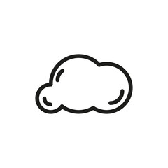 Cloud Outline Vector Icon. Related Weather Icon For WebSites And App