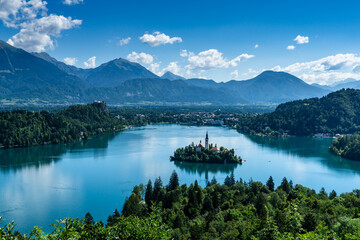 Obraz na płótnie Canvas Lake Bled in Slovenia