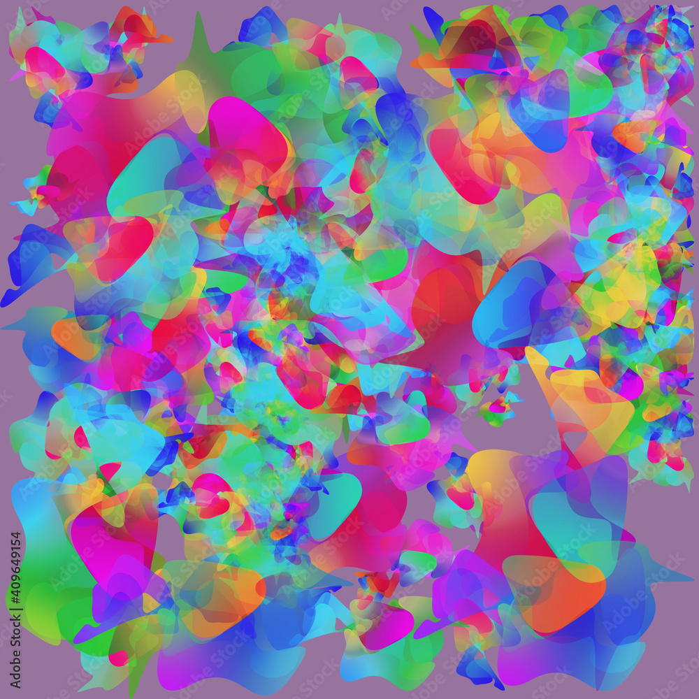 Leinwandbilder Modern style abstract randomly skewed and patterned geometric shapes background.