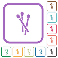 Matches simple icons