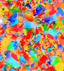 Fototapeta na wymiar Modern style abstract randomly skewed and patterned geometric shapes background.