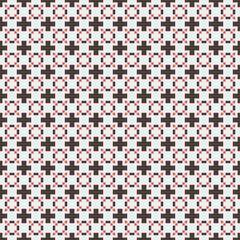 Fototapeta premium Abstract Cross Pattern generative computational art illustration