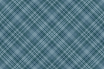 Tartan plaid pattern in blue. Print fabric texture seamless. Check vector background.