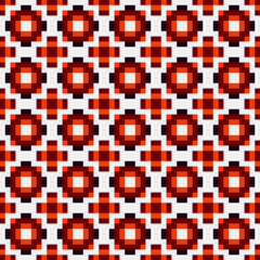 Fototapeta premium Abstract Cross Pattern generative computational art illustration