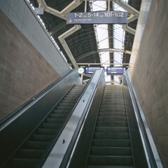 Rolltreppe im Hauptbahnhof Karlsruhe