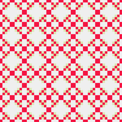 Abstract Cross Pattern generative computational art illustration