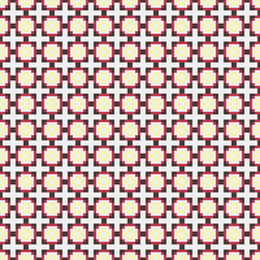 Fototapeta premium Abstract Cross Pattern generative computational art illustration