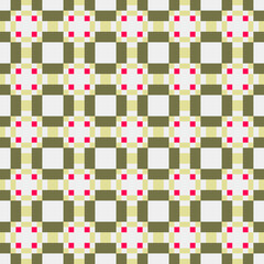 Abstract Cross Pattern generative computational art illustration