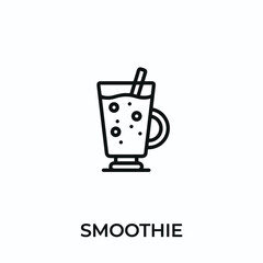 smoothie icon vector. smoothie sign symbol for modern design. Vector illustration	