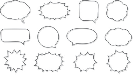 吹き出し　イラスト　素材