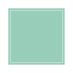 Empty square with thin white frame vector design