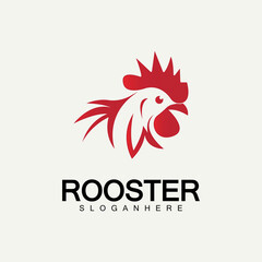 Rooster head logo vector icon symbol illustration design.Rooster  chicken  cock. Abstract vector illustration