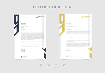 Wavy letterhead template Vector