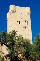 Fototapeta na wymiar The Mourtzinos tower in old Kardamyli village, region of Messiniaki Mani, south Peloponnese, Greece.