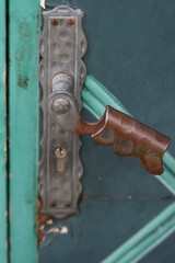 
hand forged an old doorknob