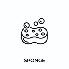 sponge icon vector. sponge sign symbol for modern design. Vector illustration	