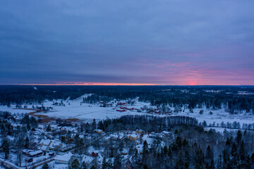 Beautiful capture over sunset in Tyresö