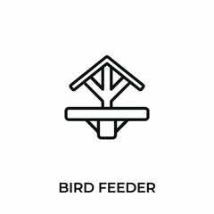 bird feeder icon vector. bird feeder sign symbol for modern design. Vector illustration	