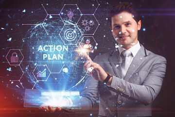 Business, Technology, Internet and network concept. Concept meaning proposed strategy or course of...