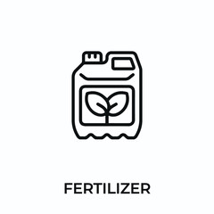 fertilizer icon vector. fertilizer sign symbol for modern design. Vector illustration	