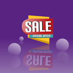 Ilustration sale text box for your advertising business.vectore eps.