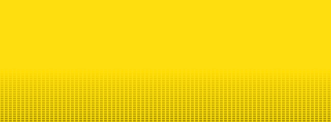 Fototapeta premium Gelber Banner mit dunklen Punkten mit Farbübergang