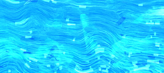 Vector vintage watercolor picture with sea painting