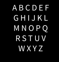 Fototapeta na wymiar alphabet with numbers