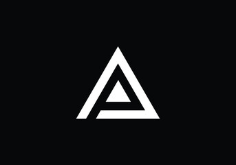 AP Initial Letter Logo design vector template	
