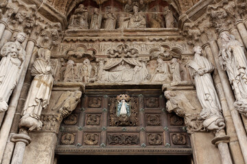 Royal portico of Tui Cathedral, Spain