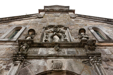 Church facade, Tui, Galicia, Spain