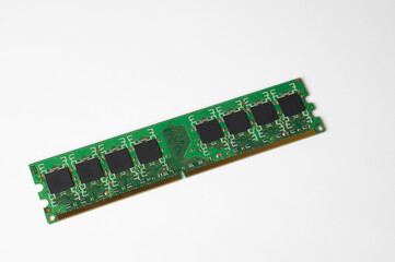 Ram card on white background