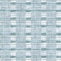 Aegean teal mottled geo patterned linen texture background. Summer coastal living style home decor fabric effect. Sea green wash grunge distressed geometric grid. Decorative textile seamless pattern

