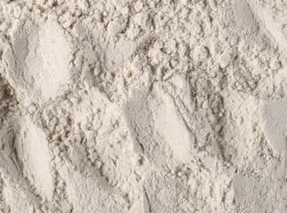 Rye flour background and texture