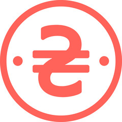 Ukrainian hryvnia sign, national currency of Ukraine. currency line icons. linear set. editable stroke