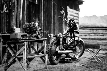 old bicycle on a farm