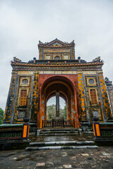Fototapeta na wymiar Ancient Tu Duc royal tomb and Gardens Of Tu Duc Emperor near Hue, Vietnam. A Unesco World Heritage Site