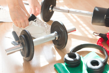 weights and more accessories for fitness home