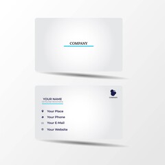 Modern business card design template.	