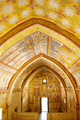 Obraz premium Bominaco (AQ) Abruzzo - The precious frescoes of the Oratory of San Pellegrino