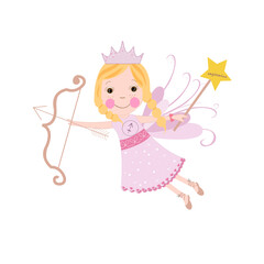 Sagittarius sign astrological cute fairy tale 