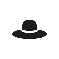 Hat icon. Vector illustration. Flat design.