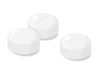 錠剤のイラスト_3粒